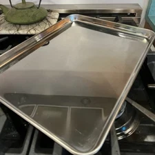 Large Baking Sheet P&P CHEF Stainless Steel Cookie Pan Tray Non Toxic 16x12x1"