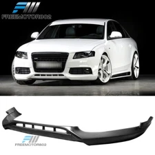 Fits 09-12 Audi A4 B8 Front Bumper Lip Spoiler PU Unpainted