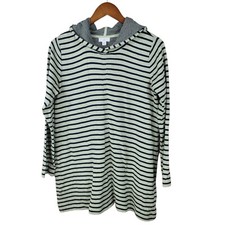 J. Jill Pullover Light Sweatshirt Size Small Tunic Top Pullover Hooded Green