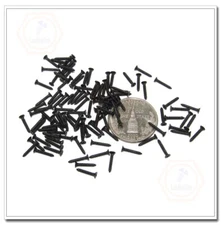 M1/M1.2 TO M2 M2.6 Black Phillips Cross Flat Head Self Tapping Screw Wood Screw