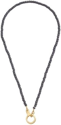 Air & Anchor Beaded Cuff Keeper Necklace, Ring Holder Necklace for Women and ...