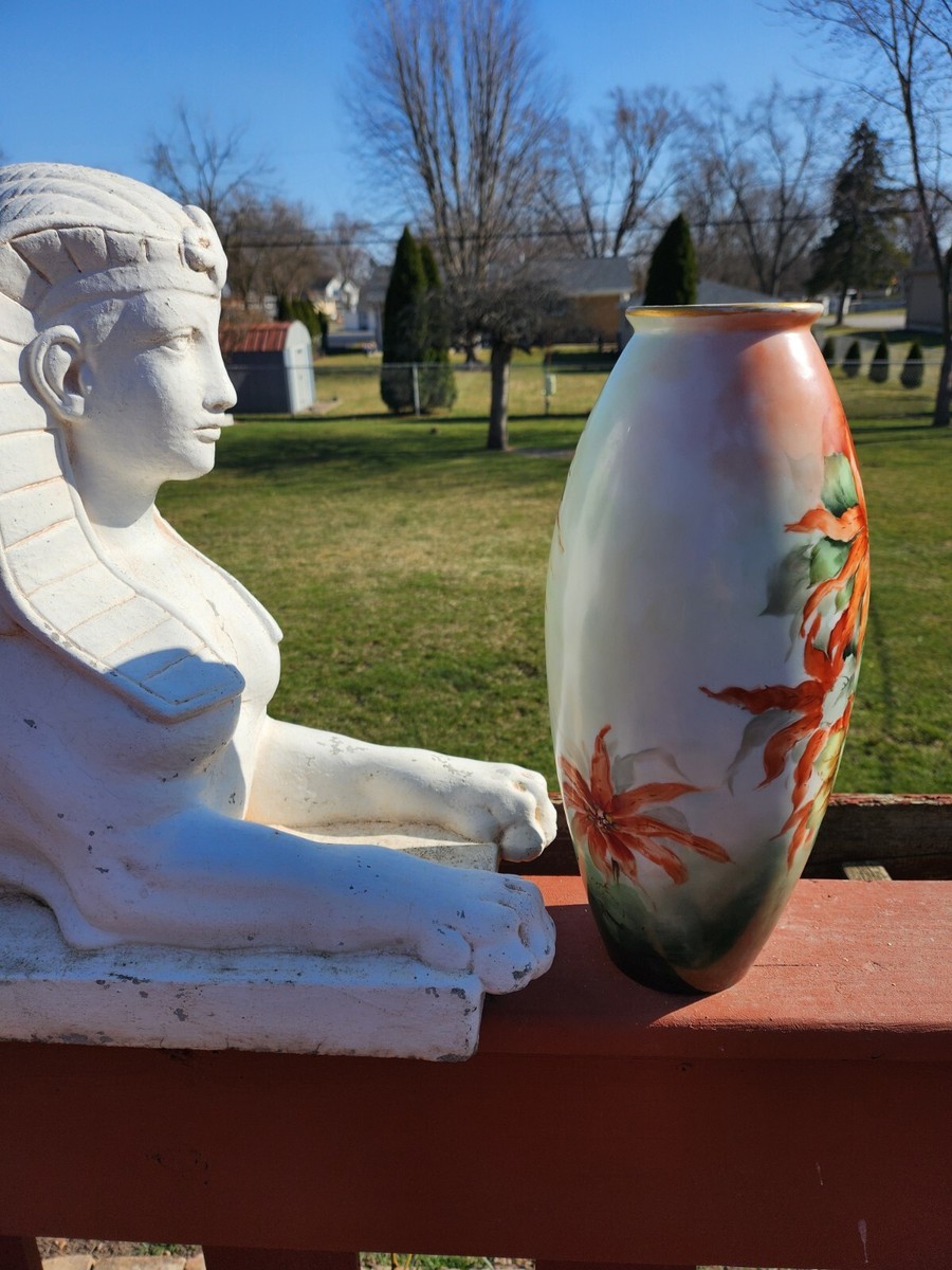 1850s-1899 D&C France Porcelain Limoges Hand-Painted 15 Inch Large