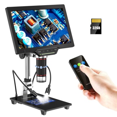 TOMLOV DM202 10.1 In HDMI LCD Digital Microscope Soldering Magnifier Coin Scope
