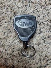 KEY-BAK SUPER48 Locking Retractable Keychain, Steel Belt Clip, Made in the USA