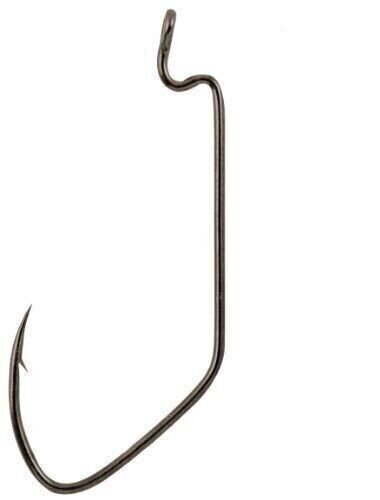 Matzuo 143012-2/0 Xwd Jbend Worm Hk Blk 2/0 25Pk - Foto 1 di 1
