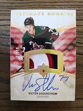 2020-21 UTLIMATE ROOKIES AUTO PATCH #141 VICTOR SODERSTROM /99