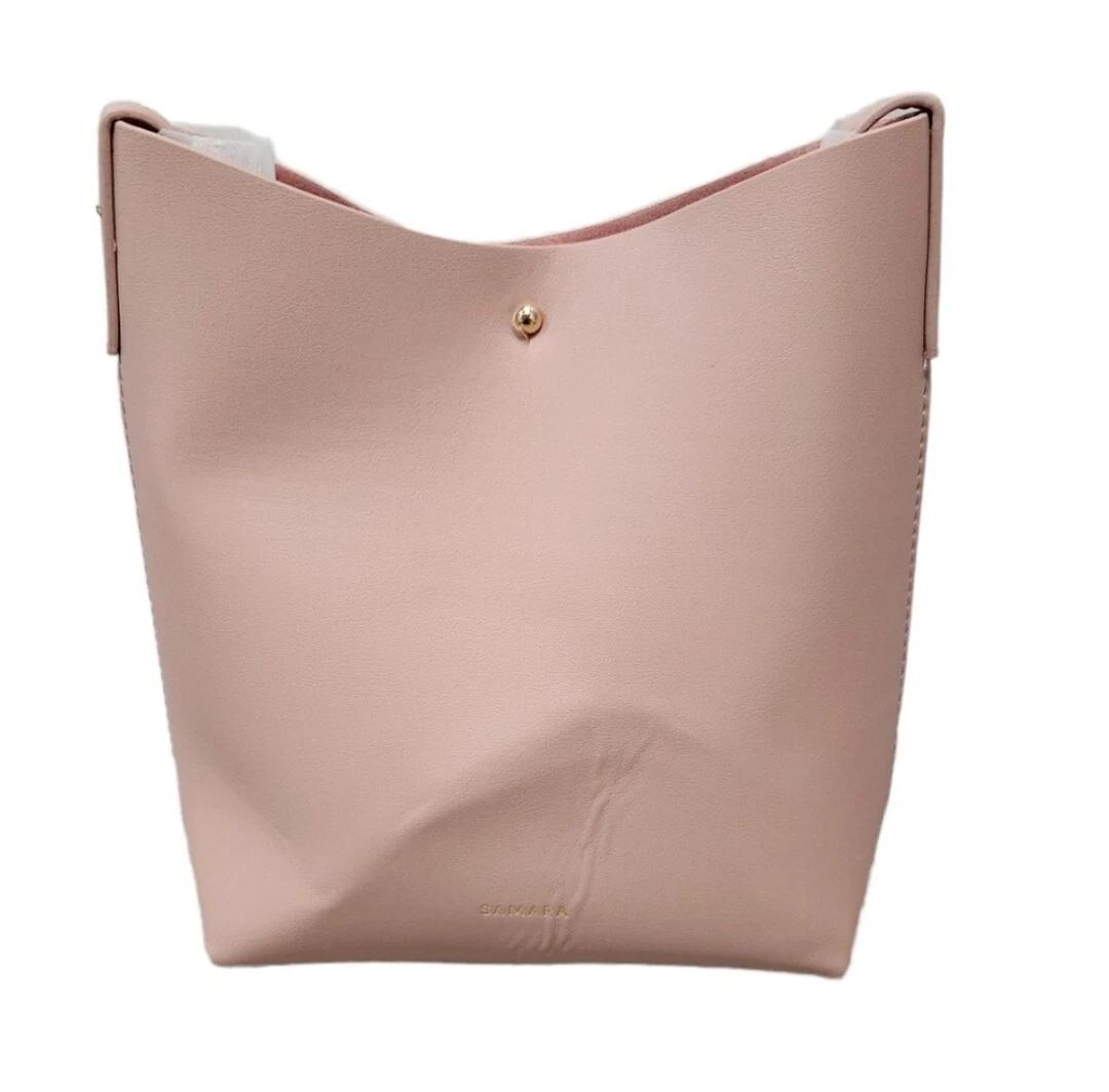 SAMARA Shoulder Bag Crossbody Peony Pink Adjustable Strap Vegan MEDIUM NEW