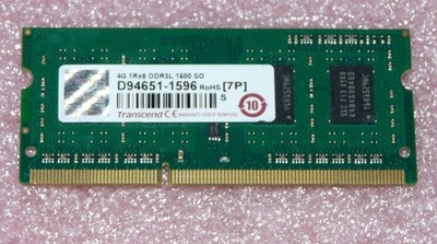 4GB DDR3L-1600 SO-DIMM PC3L-12800 Transcend Notebook Arbeitsspeicher 204-pin.