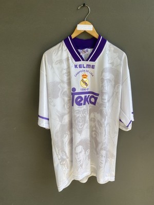 Real Madrid Kelme 1996/97 League Title champions Vintage T-Shirt XL