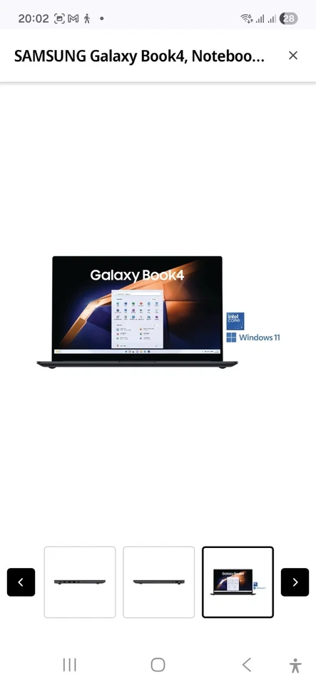 Samsung Galaxy Book4 15,6 Zoll Notebook Intel Core 7 Windows 11 Grau - Bild 2 von 2