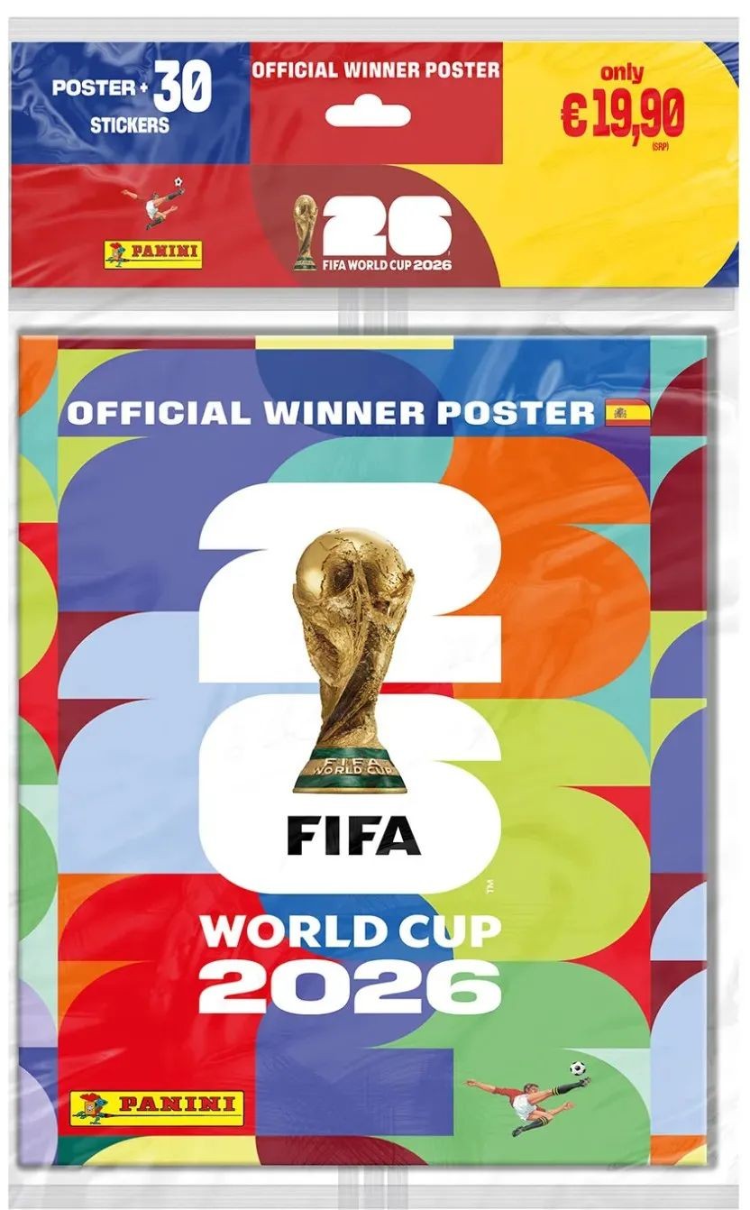 Panini FIFA World Cup 2026 Official Winner Set Poster Spanien 30 Sticker Neu&OVP - Image 3