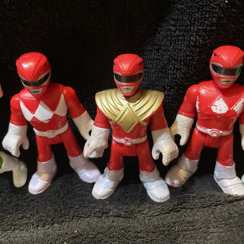 Lote De 7 Megazords Rojos y Power Rangers Rojos y Verdes De Colección. Bin 25 - Imagen 3 de 7