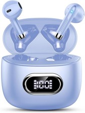 Drsaec Wireless Earbuds, Bluetooth 5.4 Headphones in Ear with Deep Bass LED IP7