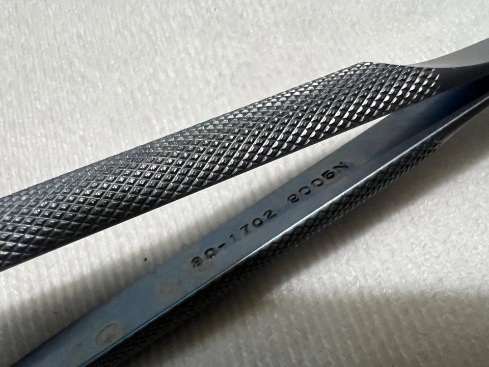 Pinzas de bayoneta de titanio Rhoton Codman 80-1702 0,5 mm punta fina 8,5" de longitud Foto 3 de 4