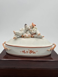 Deckeldose Chinoiserie Meissen 4 Schleifstriche Paul Scheurich Art Deco