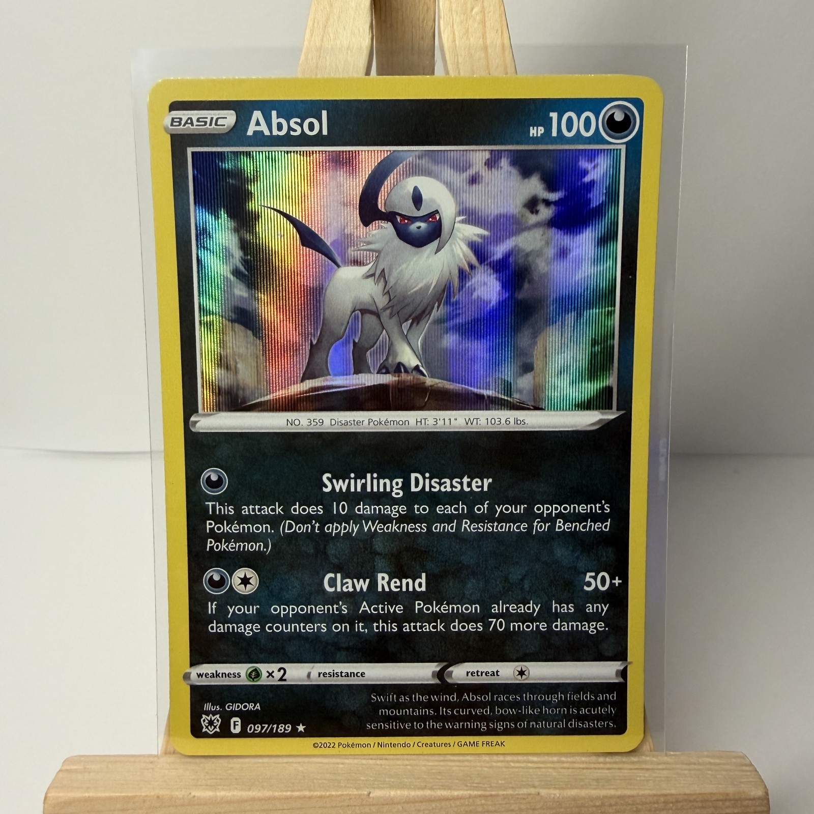 Absol 97/189 Astral Radiance Holo Pokemon TCG