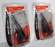 Two Pre-Owned  Verizon Wireless Exculsive-2-in-1 Boom Headset
