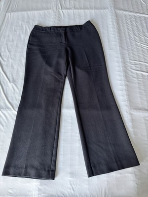 Worthington Curvy Fit Navy Blue Textured Dress Pants 12P Women | eBay