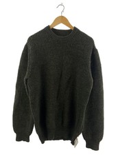 Barbour Heavyweight Wool Knit Sweater, Medium, Green, Solid Color