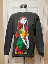 Disney Nightmare Before Christmas Sally Gray Sweatshirt, Size S