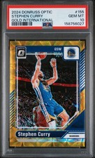 2024 Donruss Optic Stephen Curry Gold /10 PSA 10 GEM GOLD