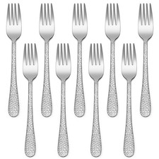 9-Piece Stainless Steel Kids Forks, Toddler Forks, Kids Silverware Preschoole...