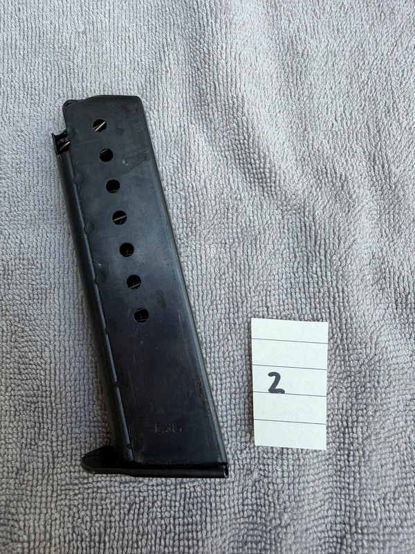 ORIGINAL WWII GERMAN LATE WAR WALTHER P38 MAGAZINE - P38v E/359 8 ROUND MAGAZINE