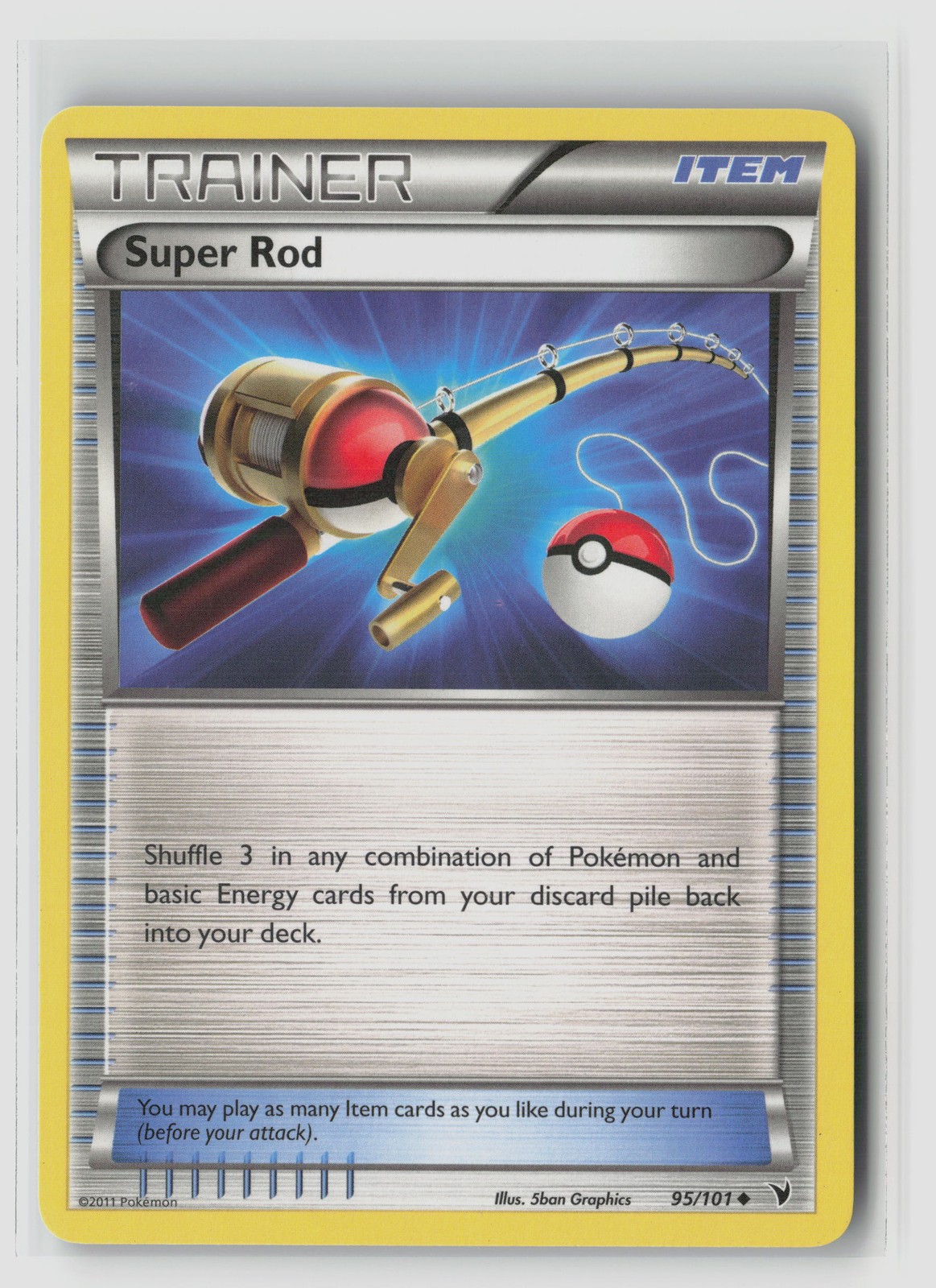 Super Rod #95/101 Noble Victories Uncommon Pokemon TCG LP