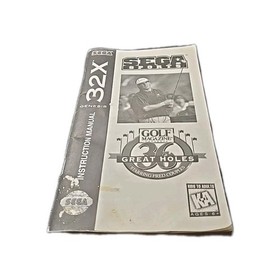 Sega 32X Golf Magazine 36 Great Holes Manual Replacement