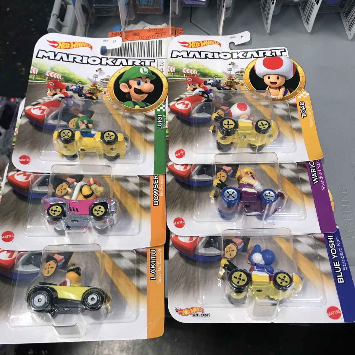 Hot Wheels Mario Kart Car Lot of 6 Cars ( T 6 ) | eBay