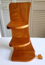 Legends of Jack Daniels Shot Glass Collection Left Side Hanging Wing Oak Shelf