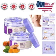 Natural Soothing Pain Relief Gel - Fast Absorbing, Unscented - 2-Piece Set