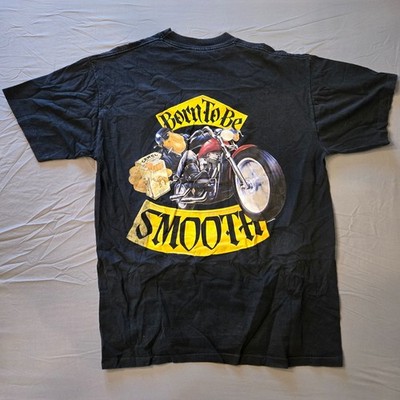 Vintage 1992 Camel Cigarettes Born To Be Smooth Black Short Sleeve Pocket Tee XL