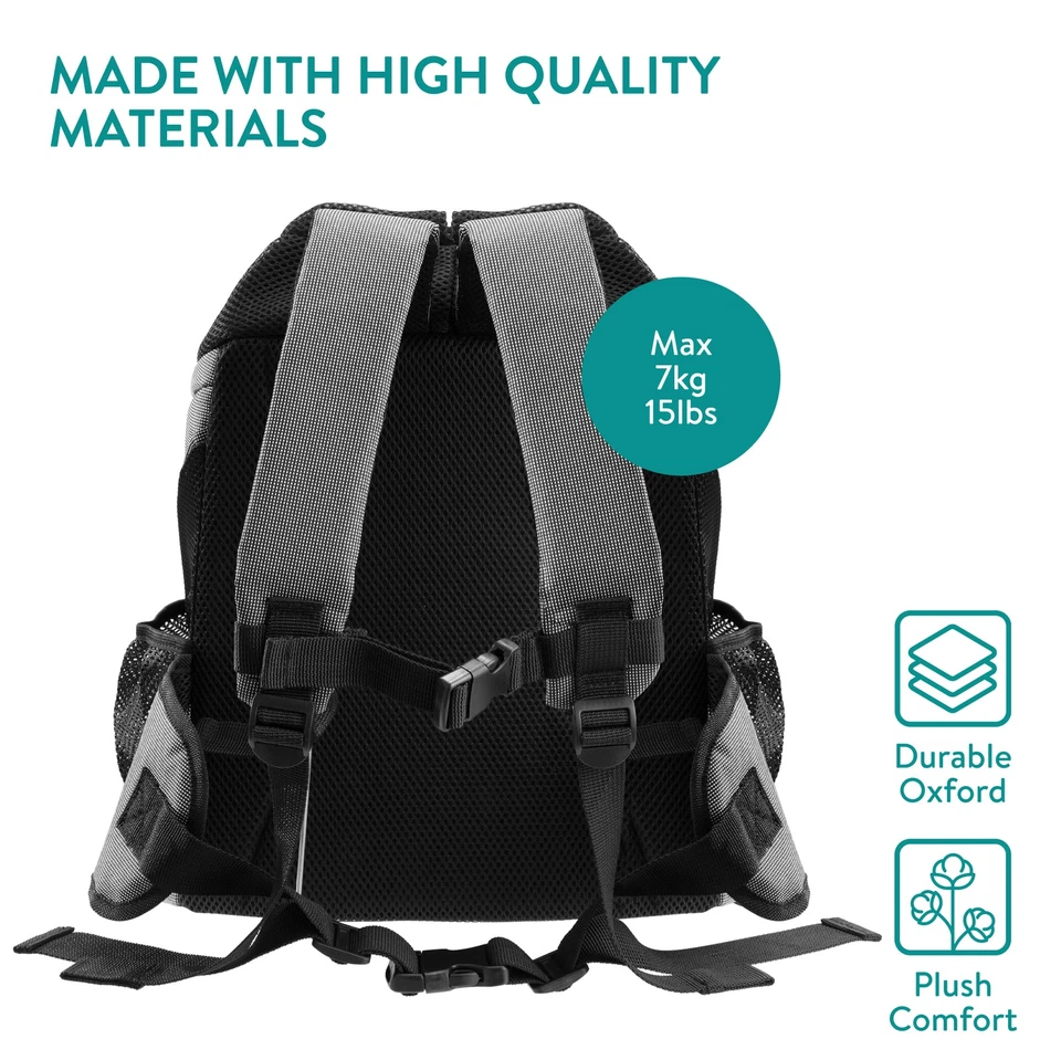 Rucksack für Hund Katze bis 7 kg - gepolsterter Hunderucksack Katzenrucksack - Bild 2 von 4