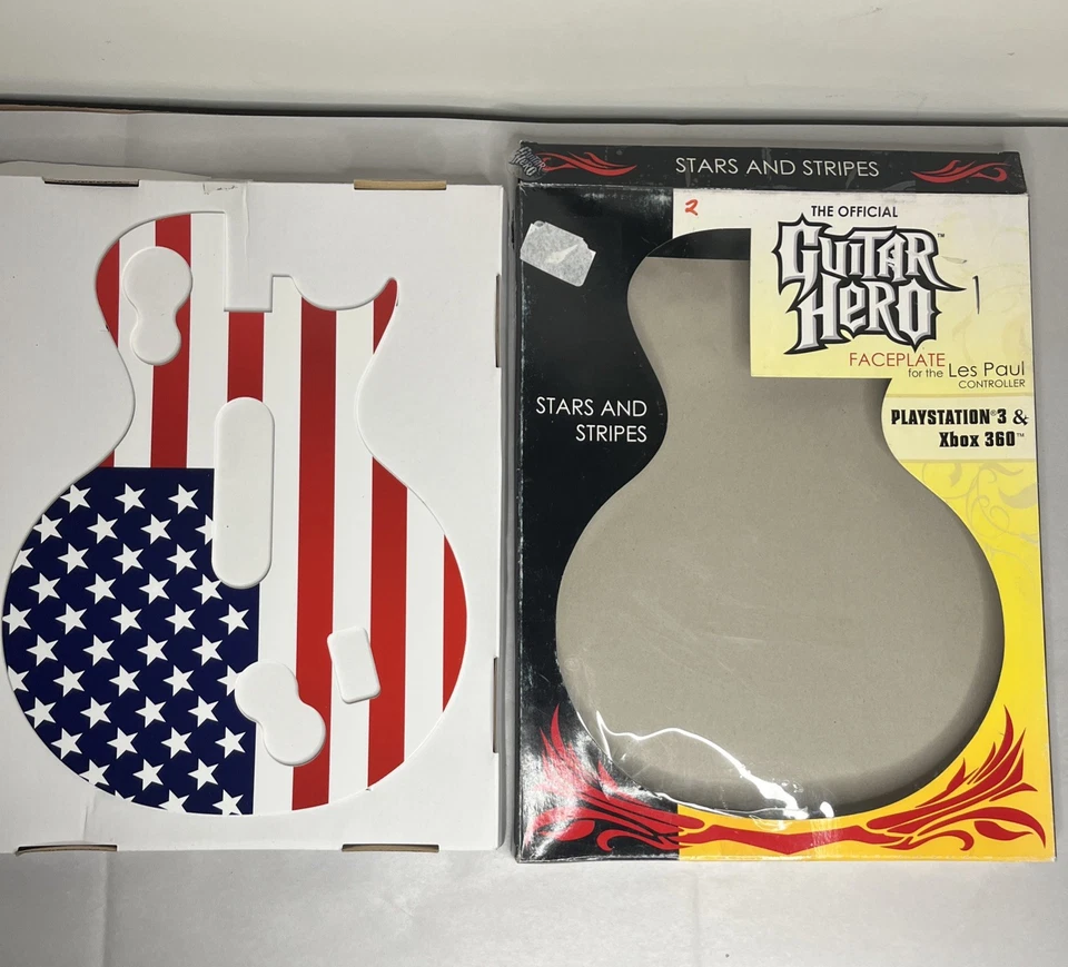 Guitar Hero Faceplate STARS AND STRIPES Les Paul PS3 & Xbox 360 Open Box - Image 4 of 4