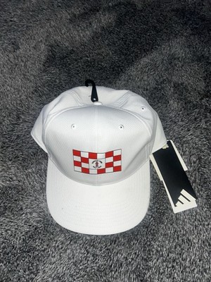 Harbortown Golf Links PGA Adidas NWT Hat From RBC Heritage White Red Check Logo