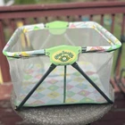 Vintage 1983 Cabbage Patch Kids Doll Playpen Coleco Mesh Nursery Bed 20”