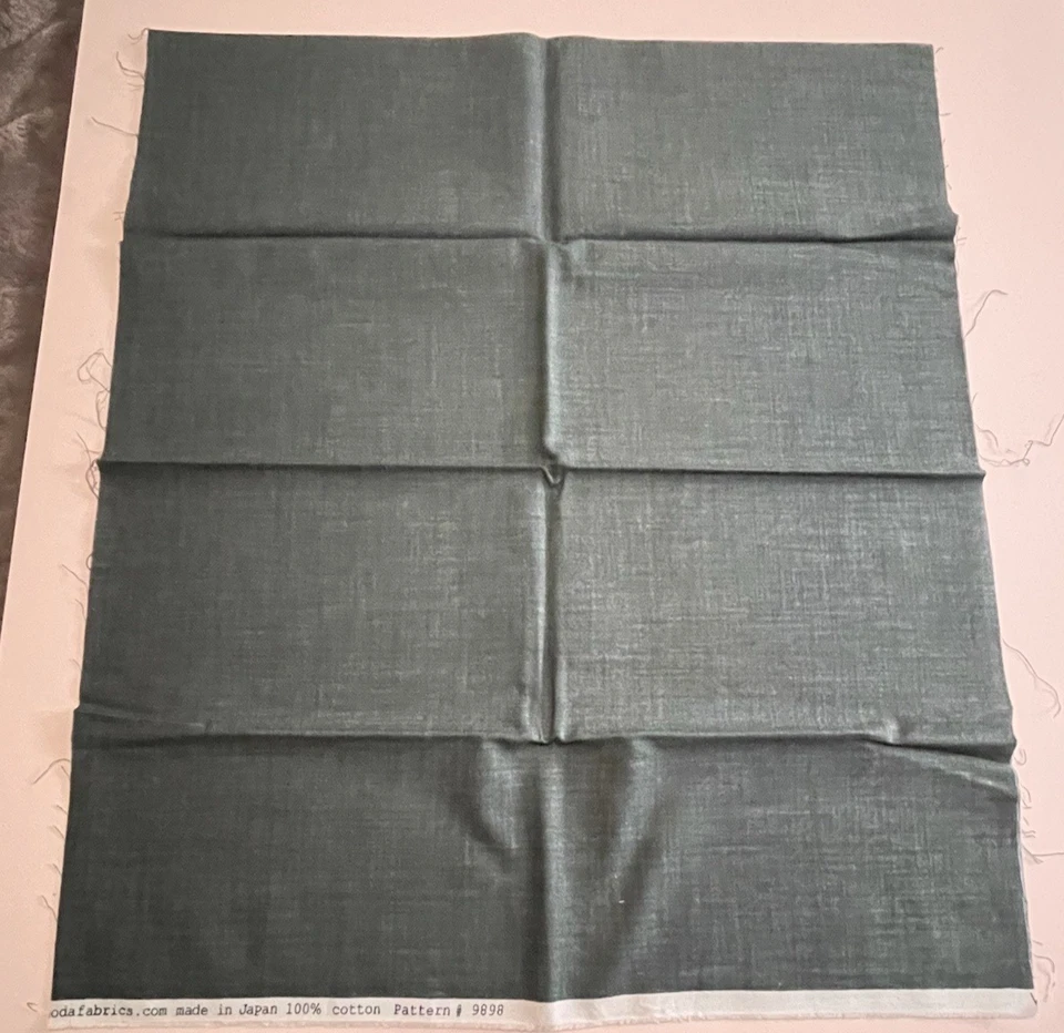 Moda Green 100 % Cotton Fabric Pattern 9898 Made in Japan 1/2 Yard x 42 Inches - Image 2 of 4