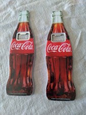 2 Poignée d'ouvre-bouteille à main Coca-Cola avec bouteille contour rouge