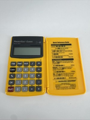 Calculated Industries ProjectCalc Classic Calculator Model 8503 Working With Bat
