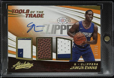 2017-18 Panini Absolute Jawun Evans Tools of the Trade Auto Patch /25 Clippers