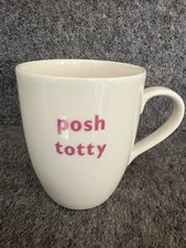 Big Tomato Company Cream Ceramic Mug With Posh Totty Logo **