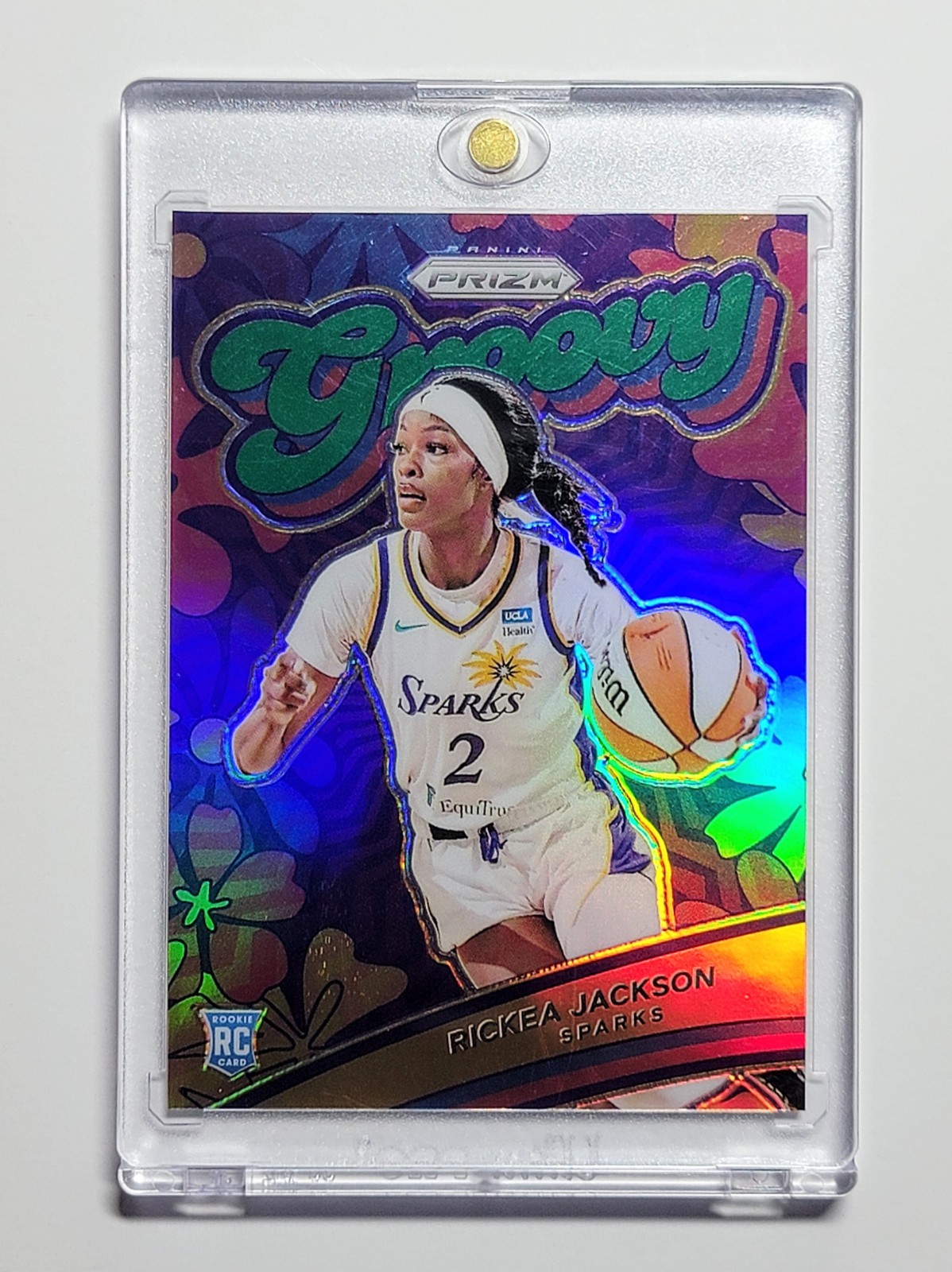 2024 Panini Prizm WNBA Rickea Jackson #14 Green Groovy Prizm (RC)