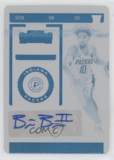 2019-20 Panini Contenders Printing Plate Cyan 1/1 Brian Bowen II #150 Auto a8r