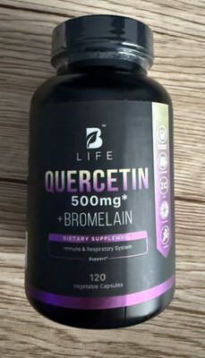 Quercetin Capsules w Vitamin C, Zinc & Ginger  120 Caps-2 per Serv EXP 4/28 NEW