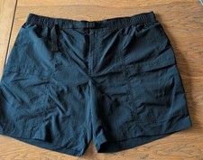 Eddie Bauer Men's Ripstop Tech Pull On Short Adjustable Belt UPF 50 XXL Black