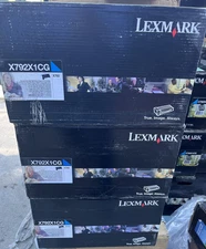 Lot of 4 - Lexmark X792 Cyan Extra High Yield Toner Cartridge X792X1CG - New