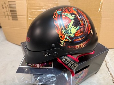Ed Hardy Nomad Christian Audigier KBC black Half Helmet Dead or Alive XL 61-62cm