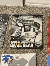 SEGA Manual Lot Of 10 (Game Gear, Genesis 32X, Promo Catalog, Console Paperwork)