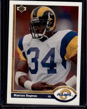 1991 Upper Deck #499b Marcus Dupree